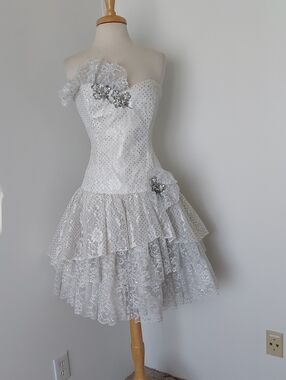 Vintage 1980's Loralie Prom Dress
